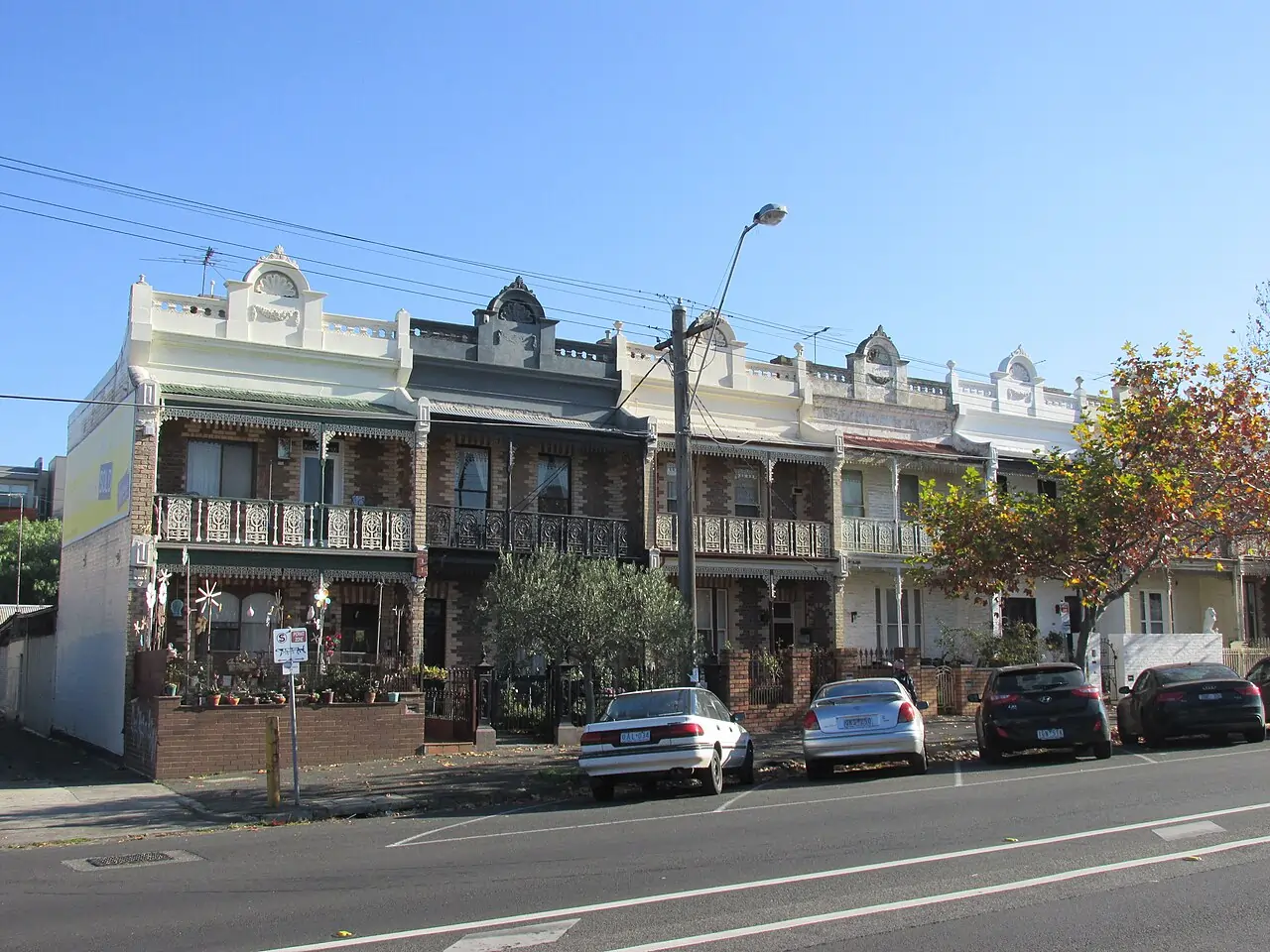 Terraced houses on Napier Street, Essendon