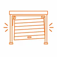 Garage door off track