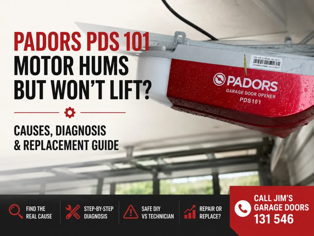 Padors PDS 101 Motor Hums but Won’t Lift