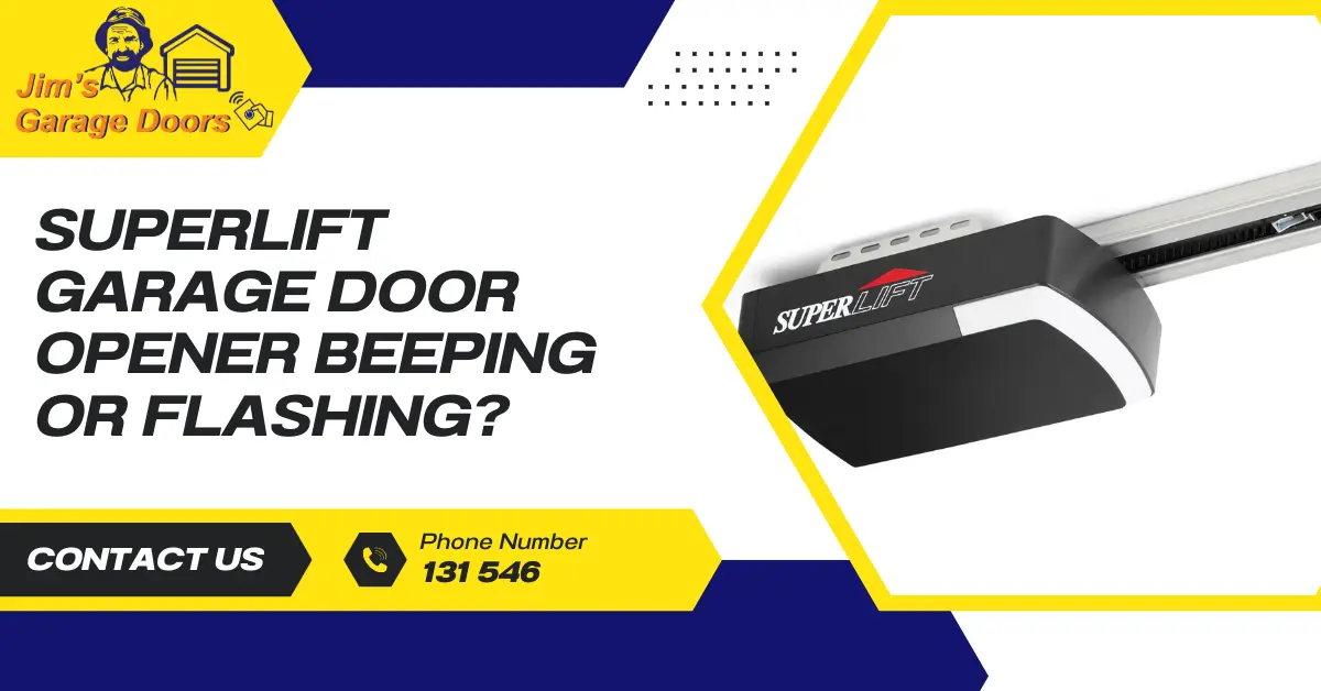 Superlift Garage Door Opener Beeping or Flashing