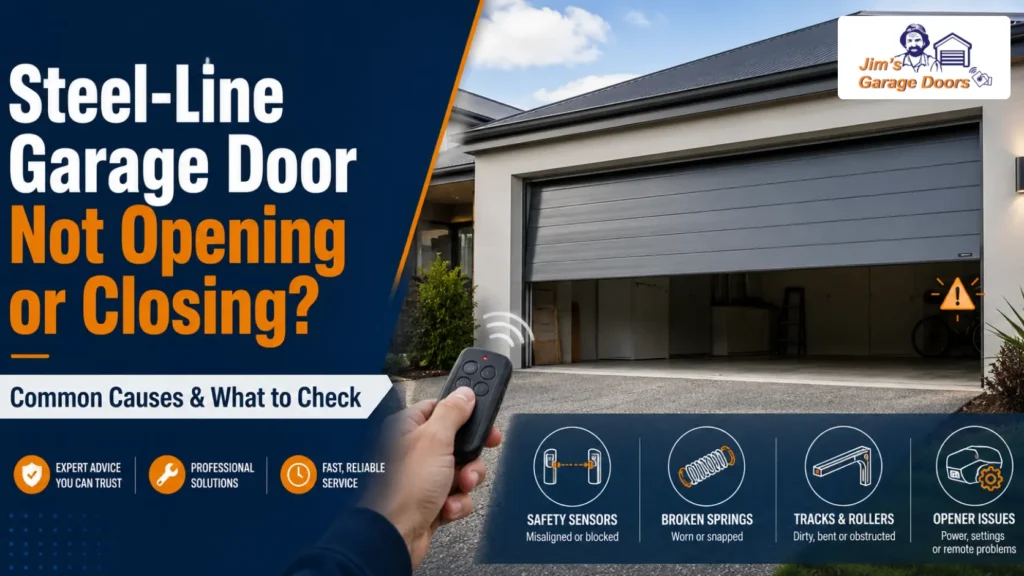 Steel-Line Garage Door Not Opening or Closing