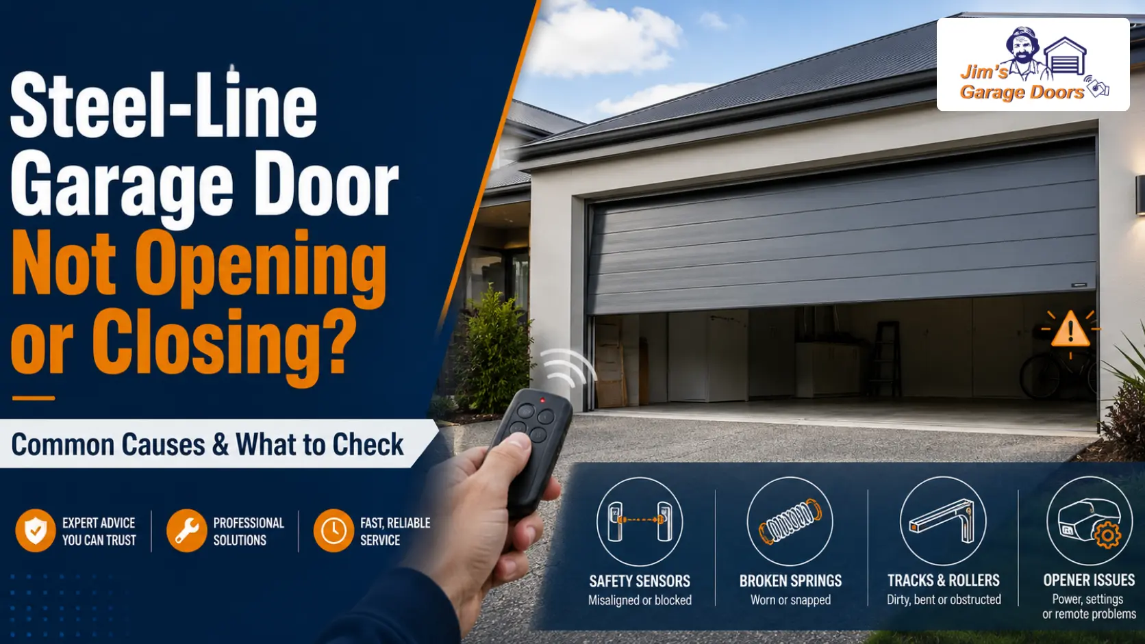 Steel-Line Garage Door Not Opening or Closing