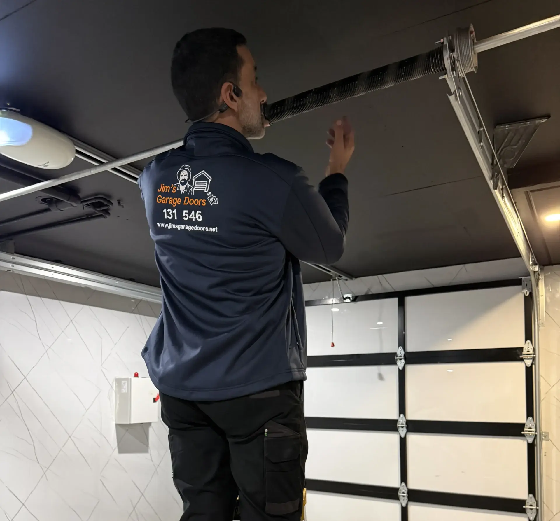 Garage door servicing