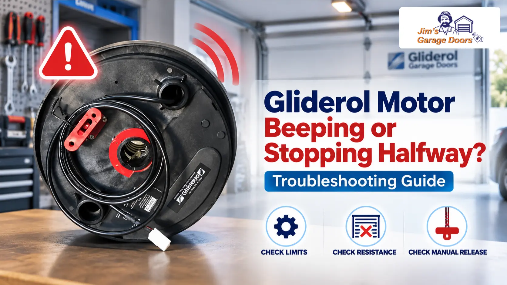 Gliderol Garage Door Motor Beeping or Stopping Halfway