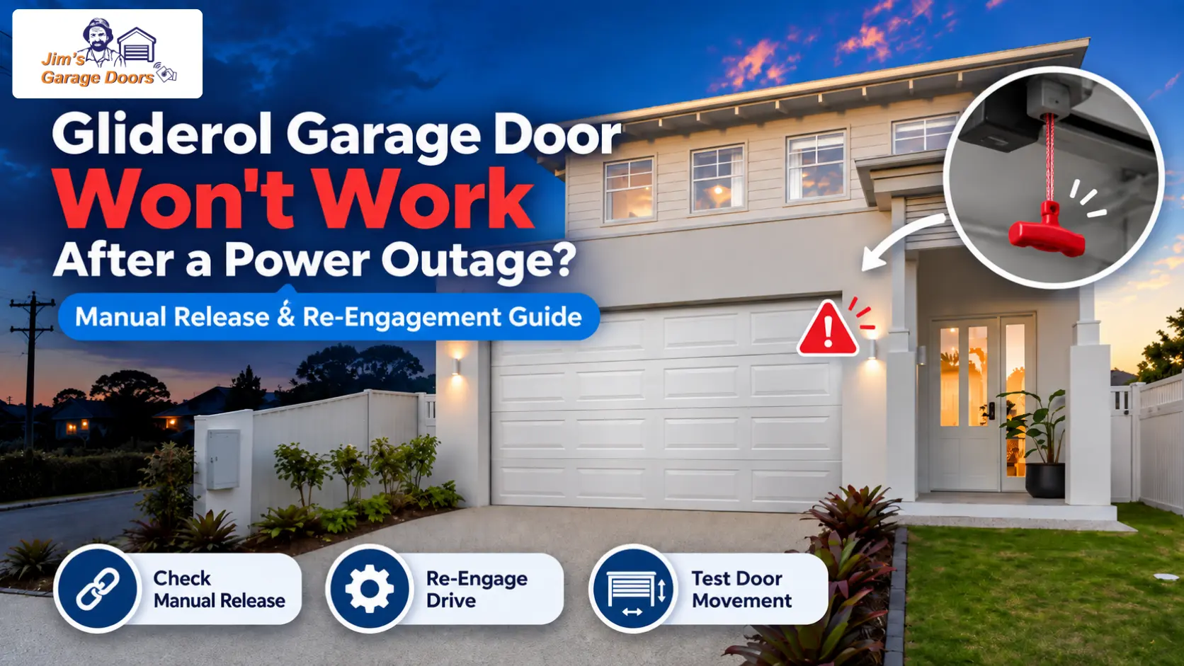 Gliderol Garage Door Won't Work After a Power Outage
