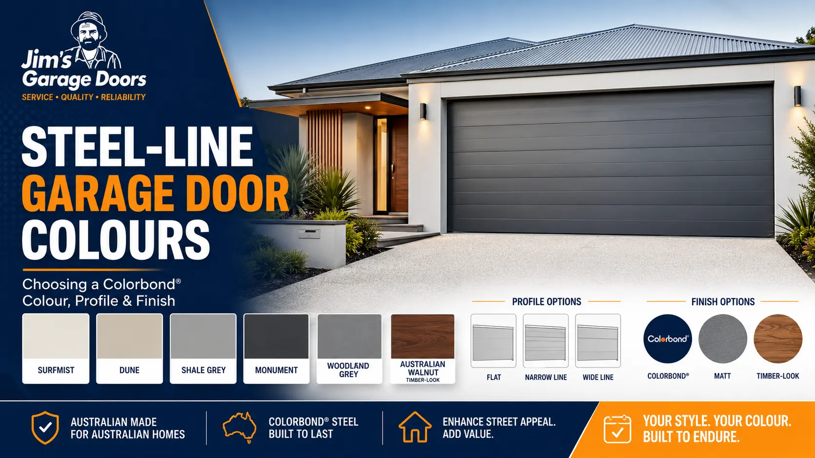 Steel-Line Garage Door Colours Steel-Line Garage Door Colours
