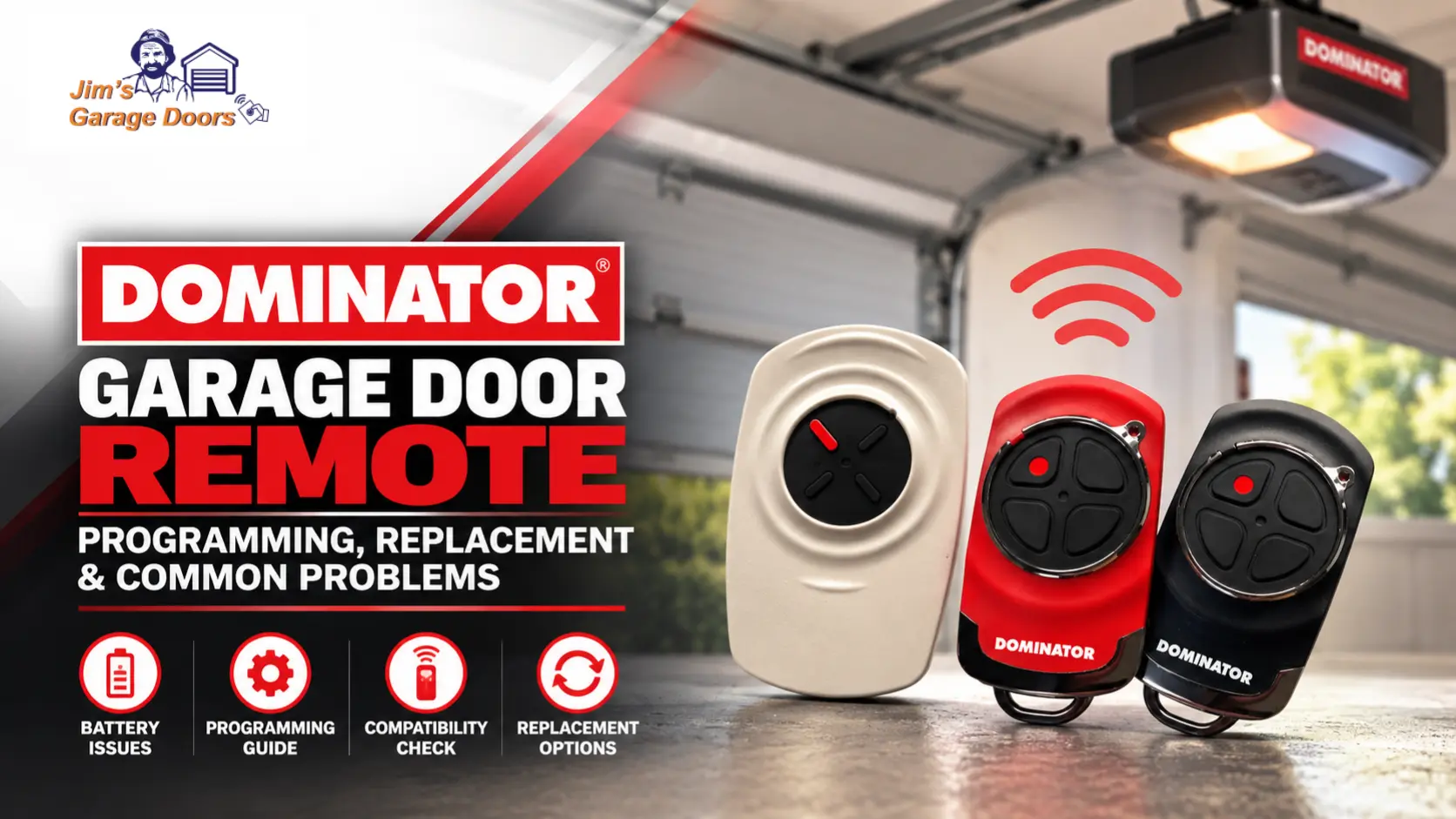 DOMINATOR Garage Door Remote Not Working