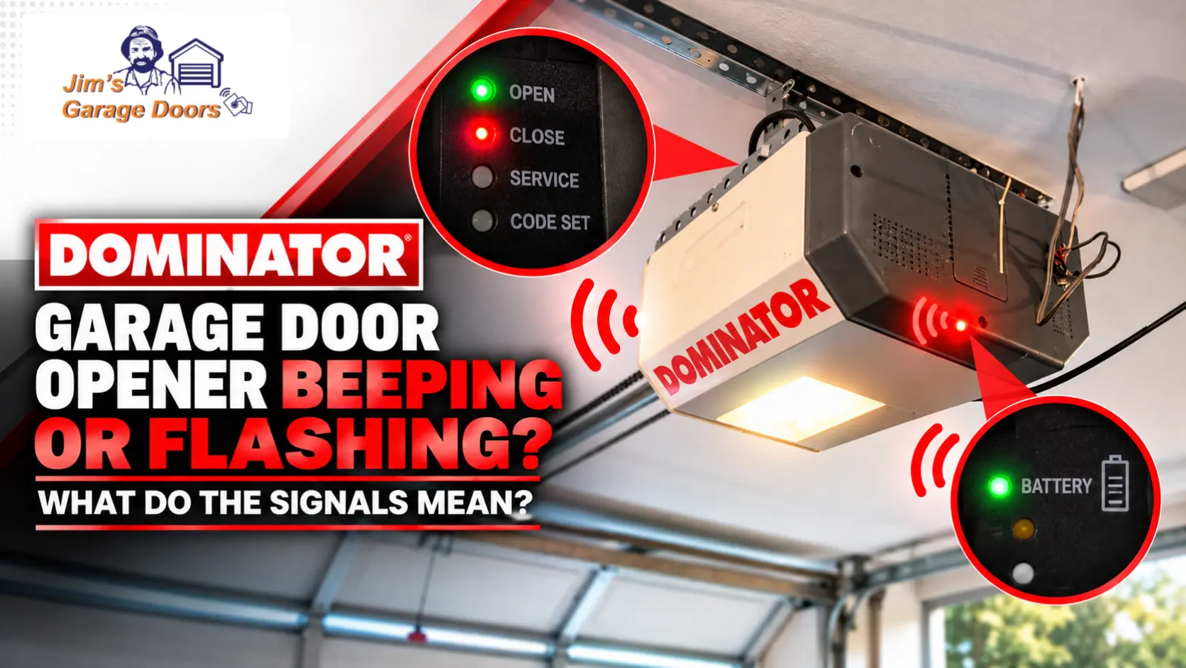 Dominator Garage Opener Signals Explained